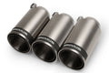 Set De 3 Colas REMUS De 98Mm Cromo Con Insercion De Carbono - REMUS original | APEXCORSE
