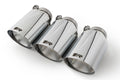SET DE 3 COLAS REMUS DE 102MM(CORTA) CORTE RECTO Y ANGULADO CROMO