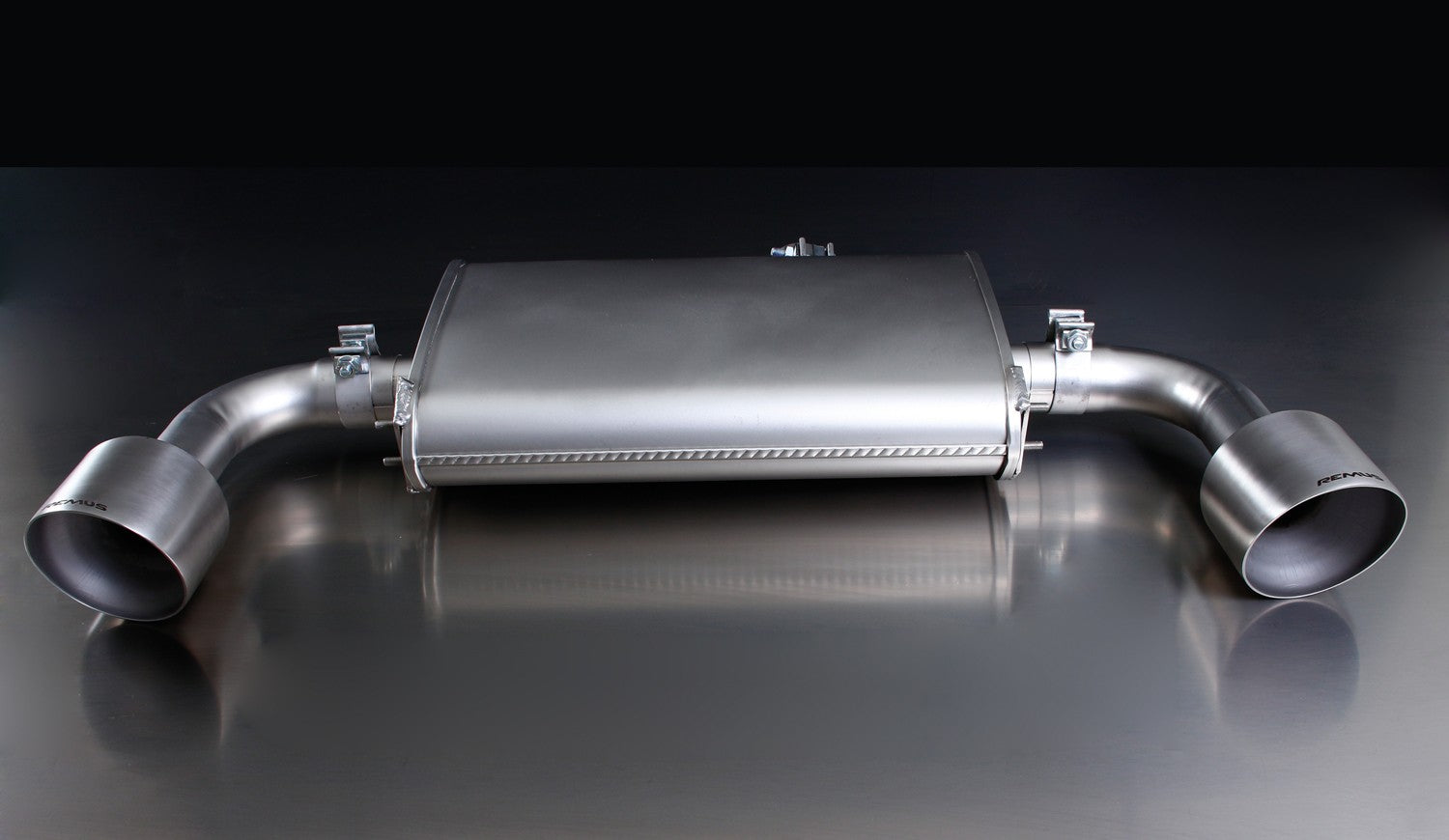 Escape Trasero REMUS Duplex 2 Colas De 127Mm Pulida - REMUS original | APEXCORSE
