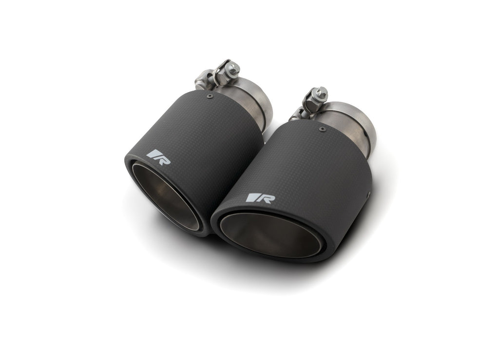 Set De 2 Colas REMUS 102Mm Anguladas Y Ladeadas En Carbono - REMUS original | APEXCORSE