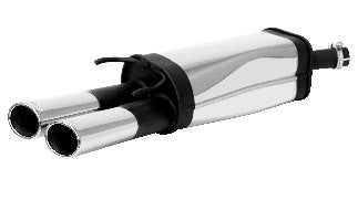 Escape Trasero REMUS Con 2 Colas De 82X67Mm Cromo - REMUS original | APEXCORSE