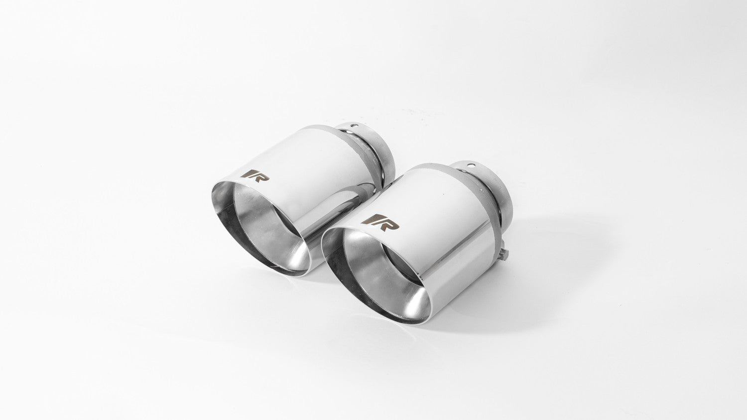 Set De 2 Colas REMUS De 102Mm(Corta) Corte Recto Y Angulado Cromo - REMUS original | APEXCORSE