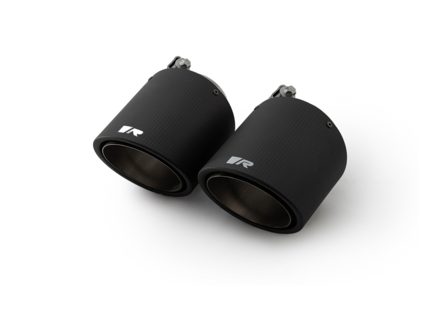 Set De 2 Colas REMUS De 102Mm(Corta) Angulado Carbono - REMUS original | APEXCORSE