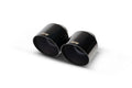 Set De 2 Colas REMUS 115Mm(Corta) Corte Recto Angulado Cromo Negro - REMUS original | APEXCORSE