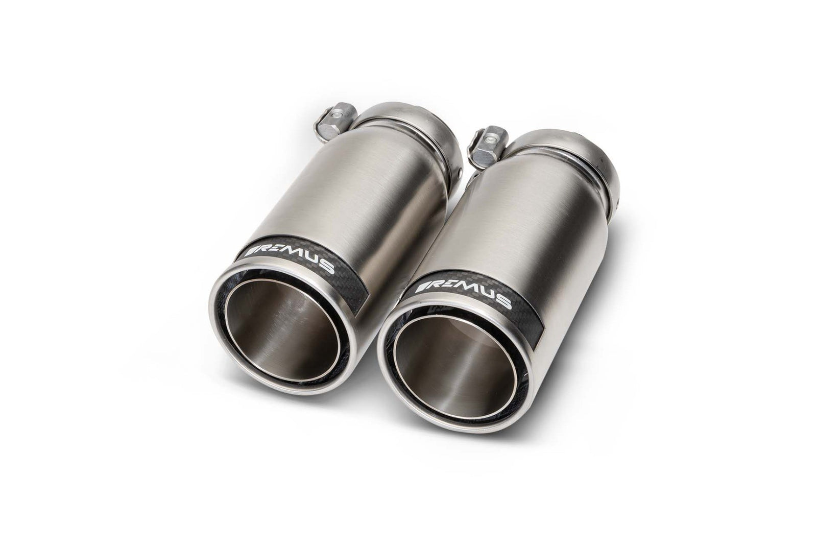 Set De 2 Colas REMUS De 84Mm Insercion Carbono - REMUS original | APEXCORSE