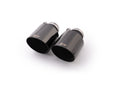 Set De 2 Colas REMUS 115Mm Corte Recto Angulado Cromo Negro - REMUS original | APEXCORSE