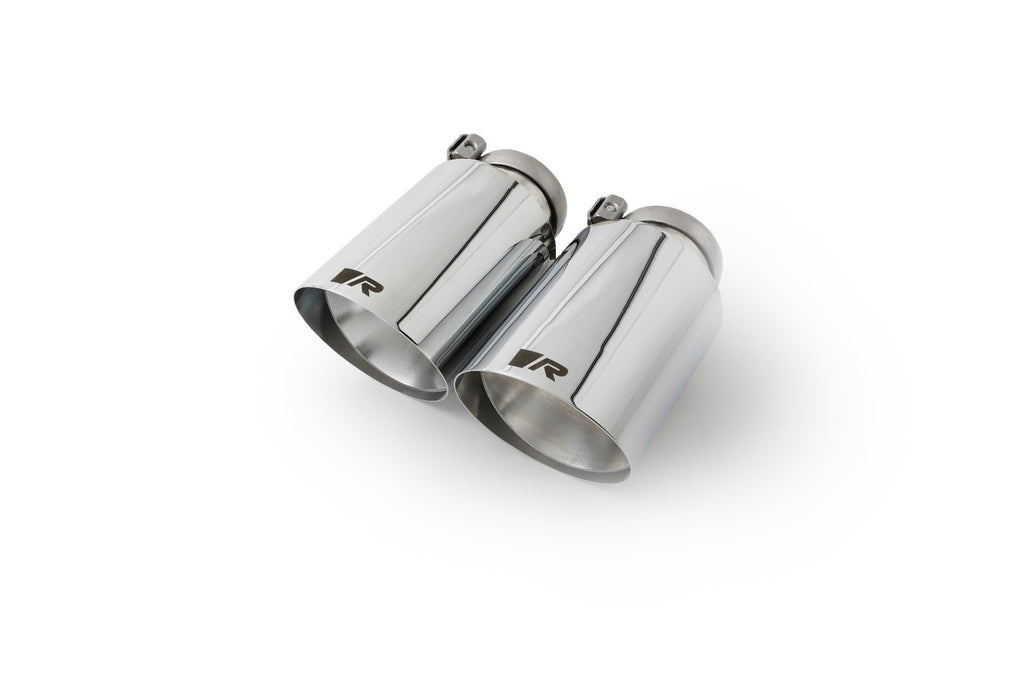 Set De 2 Colas REMUS De 102Mm Corte Recto Y Angulado Cromo - REMUS original | APEXCORSE