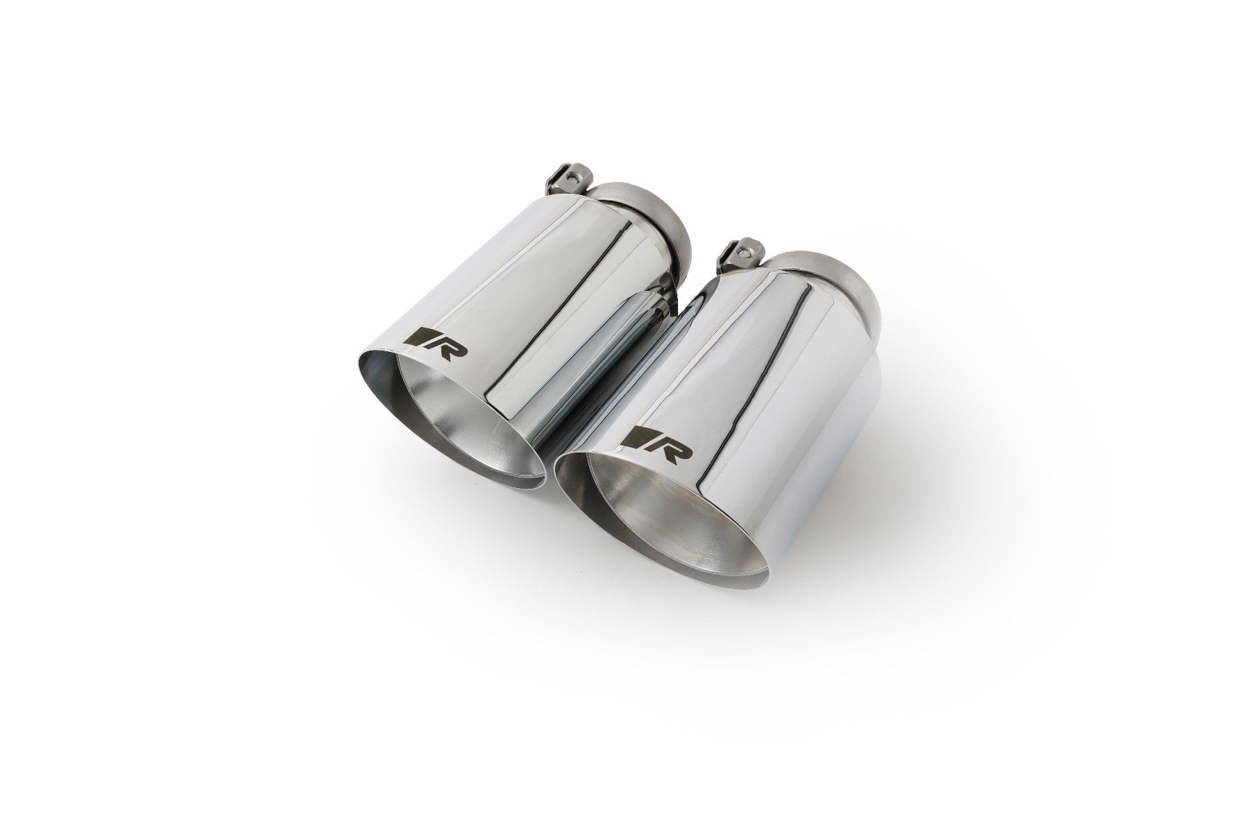 Set De 2 Colas REMUS De 102Mm Corte Recto Y Angulado Cromo - REMUS original | APEXCORSE