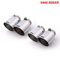 Set De 4 Colas REMUS 115Mm(Corta) Corte Recto Angulado Cromo - REMUS original | APEXCORSE