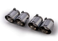 Set De 4 Colas REMUS De 102Mm(Corta) Corte Recto Y Angulado Cromo - REMUS original | APEXCORSE