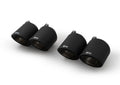 Set De 4 Colas REMUS De 102Mm(Corta) Angulado Carbono - REMUS original | APEXCORSE