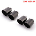 Set De 4 Colas REMUS 115Mm Corte Recto Angulado Cromo Negro - REMUS original | APEXCORSE