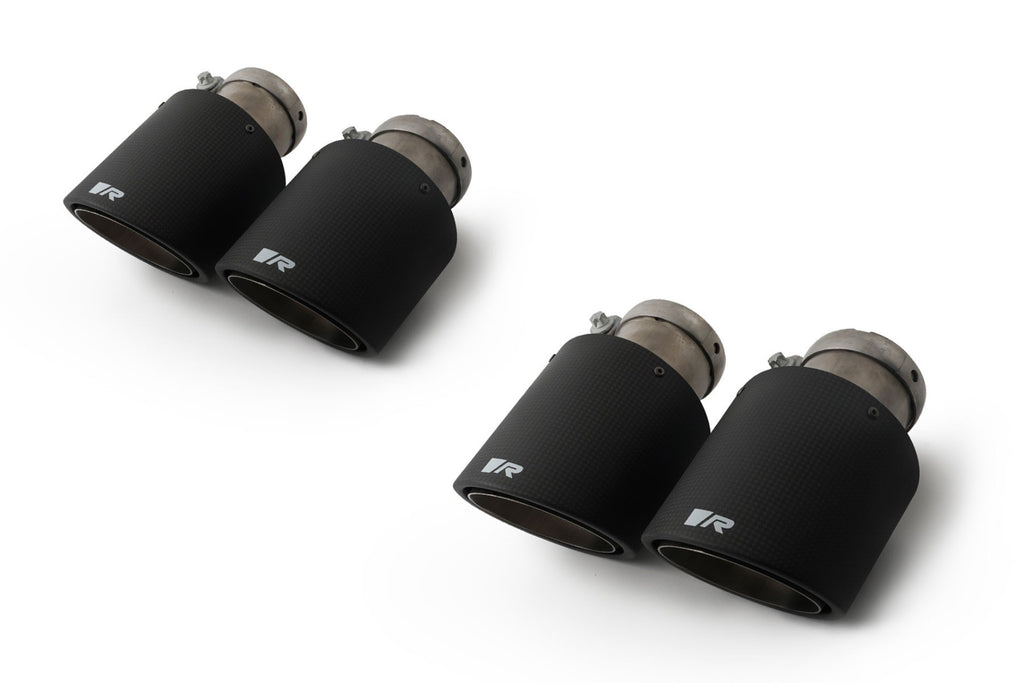 Set De 4 Colas REMUS De 102Mm Angulado Carbono - REMUS original | APEXCORSE