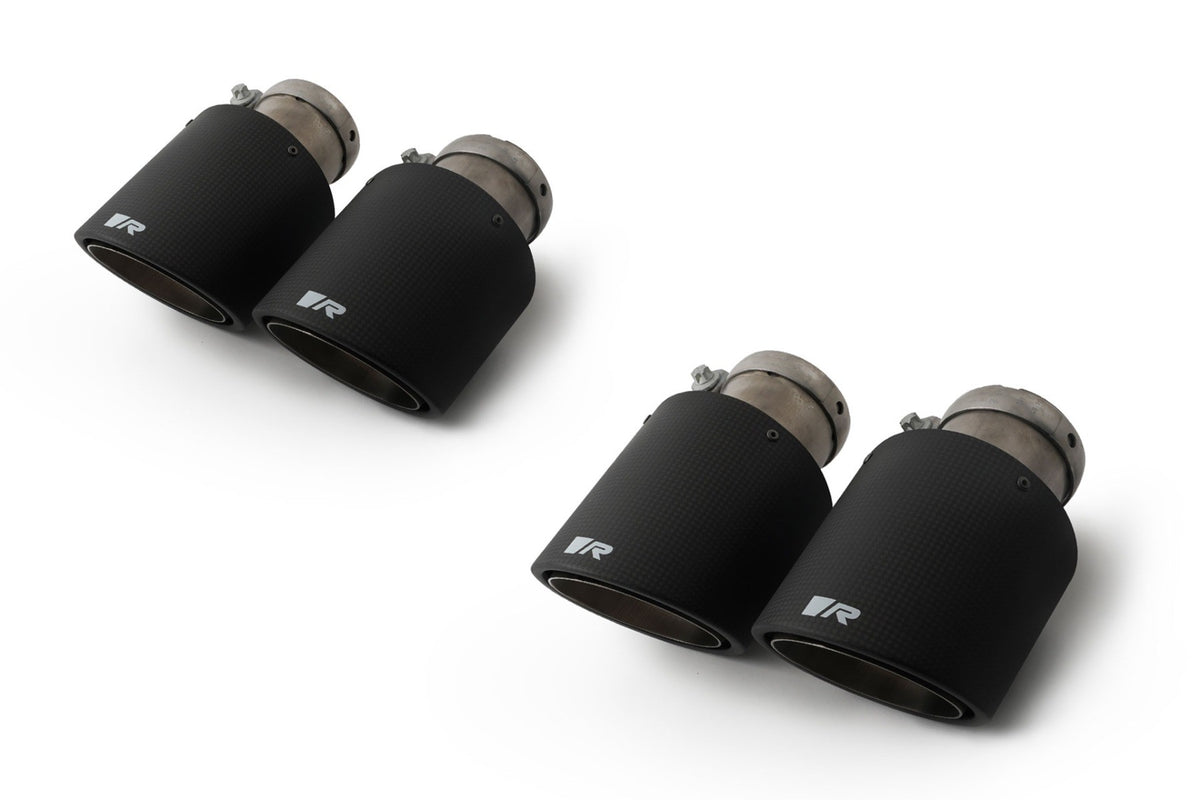 Set De 4 Colas REMUS De 102Mm Angulado Carbono - REMUS original | APEXCORSE