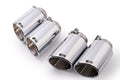 Set De 4 Colas REMUS De 102Mm Angulado Y Ladeado Cromo - REMUS original | APEXCORSE