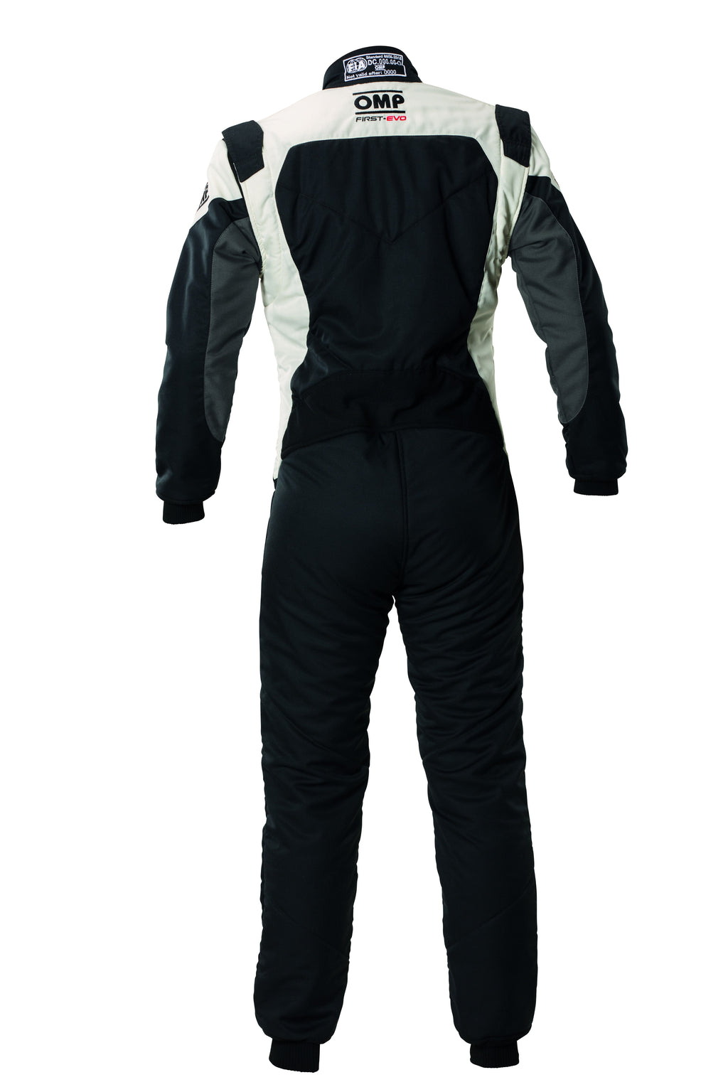 TRAJE DE CARRERAS OMP FIRST EVO MY2025 FIA 8856-2018 NEGRO / BLANCO TALLA 50 - OMP original APEXCORSE imagen 2