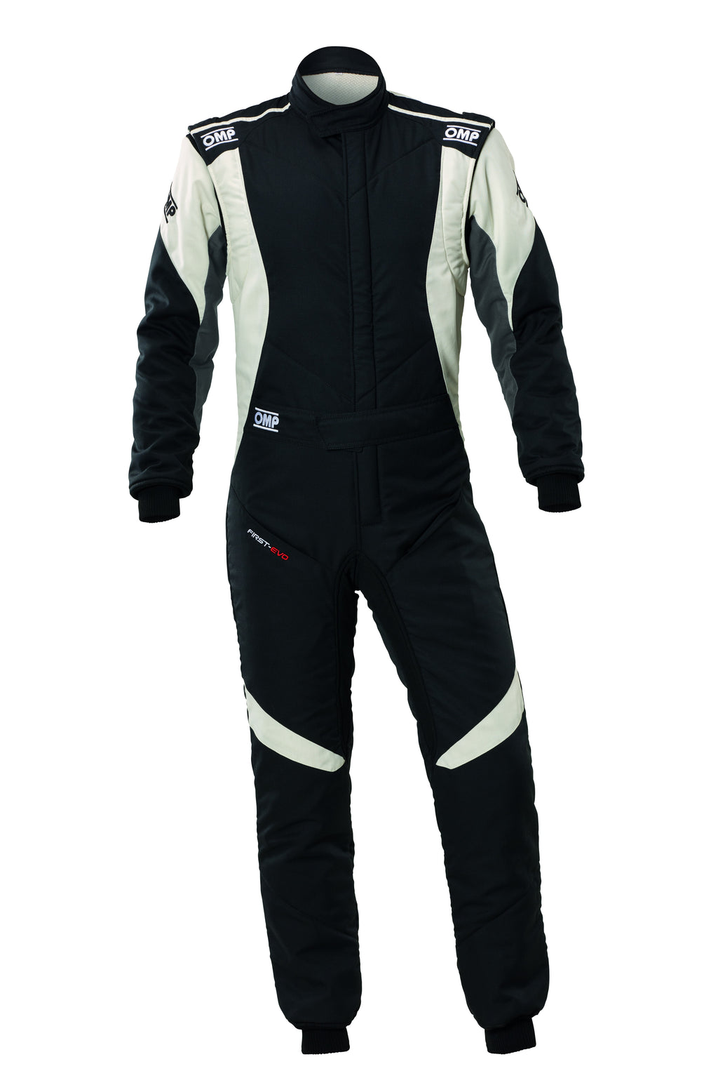 TRAJE DE CARRERAS OMP FIRST EVO MY2025 FIA 8856-2018 NEGRO / BLANCO TALLA 58 - OMP original APEXCORSE imagen 1