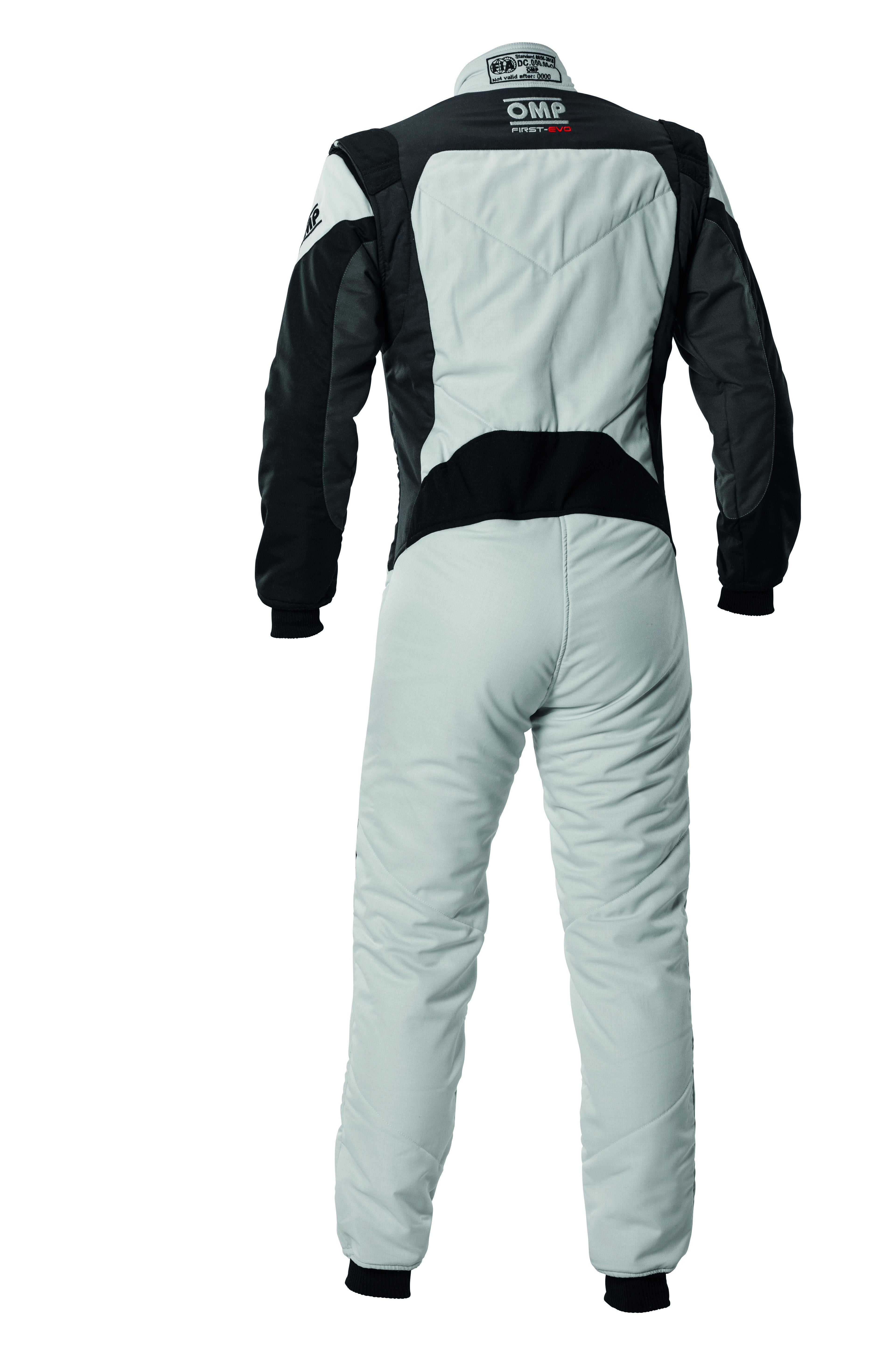 TRAJE DE CARRERAS OMP FIRST EVO MY2025 FIA 8856-2018 GRIS / NEGRO TALLA 44 - OMP original APEXCORSE imagen 2