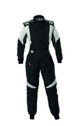 TRAJE DE CARRERAS OMP FIRST EVO ELLE MY2025 FIA 8856-2018 NEGRO / BLANCO TALLA 42 - OMP original APEXCORSE imagen 1