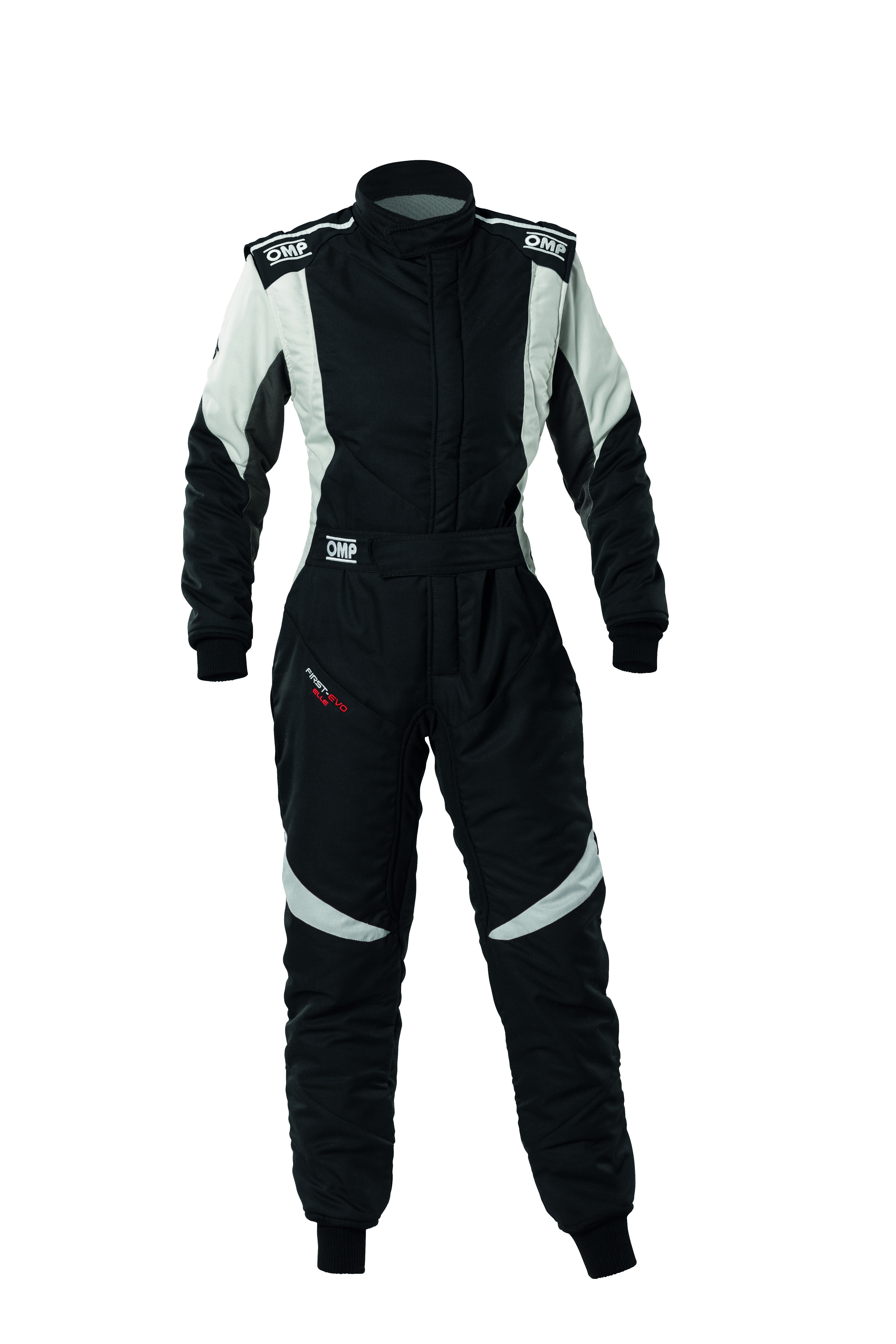 TRAJE DE CARRERAS OMP FIRST EVO ELLE MY2025 FIA 8856-2018 NEGRO / BLANCO TALLA 48 - OMP original APEXCORSE imagen 1