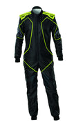 TRAJE DE CARRERAS KARTING OMP KS-3X ART STYLE 2 FIA 8877-2022 (ADULTO) NEGRO/AMARILLO FLUOR TALLA 42 - OMP original APEXCORSE imagen 1