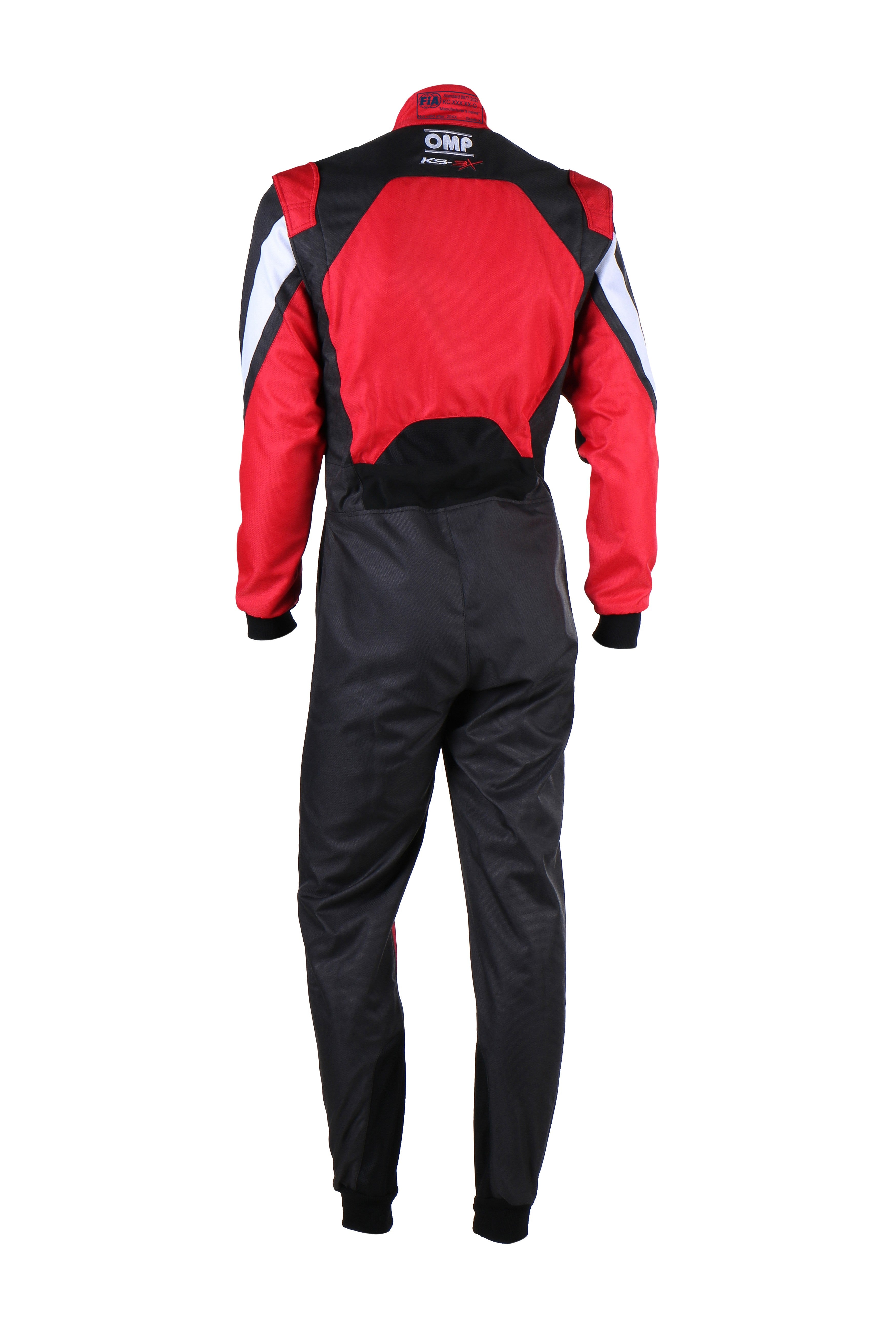 TRAJE DE CARRERAS KARTING OMP KS-3X FIA 8877-2022 (ADULTO) NEGRO / ROJO TALLA 48 - OMP original APEXCORSE imagen 2