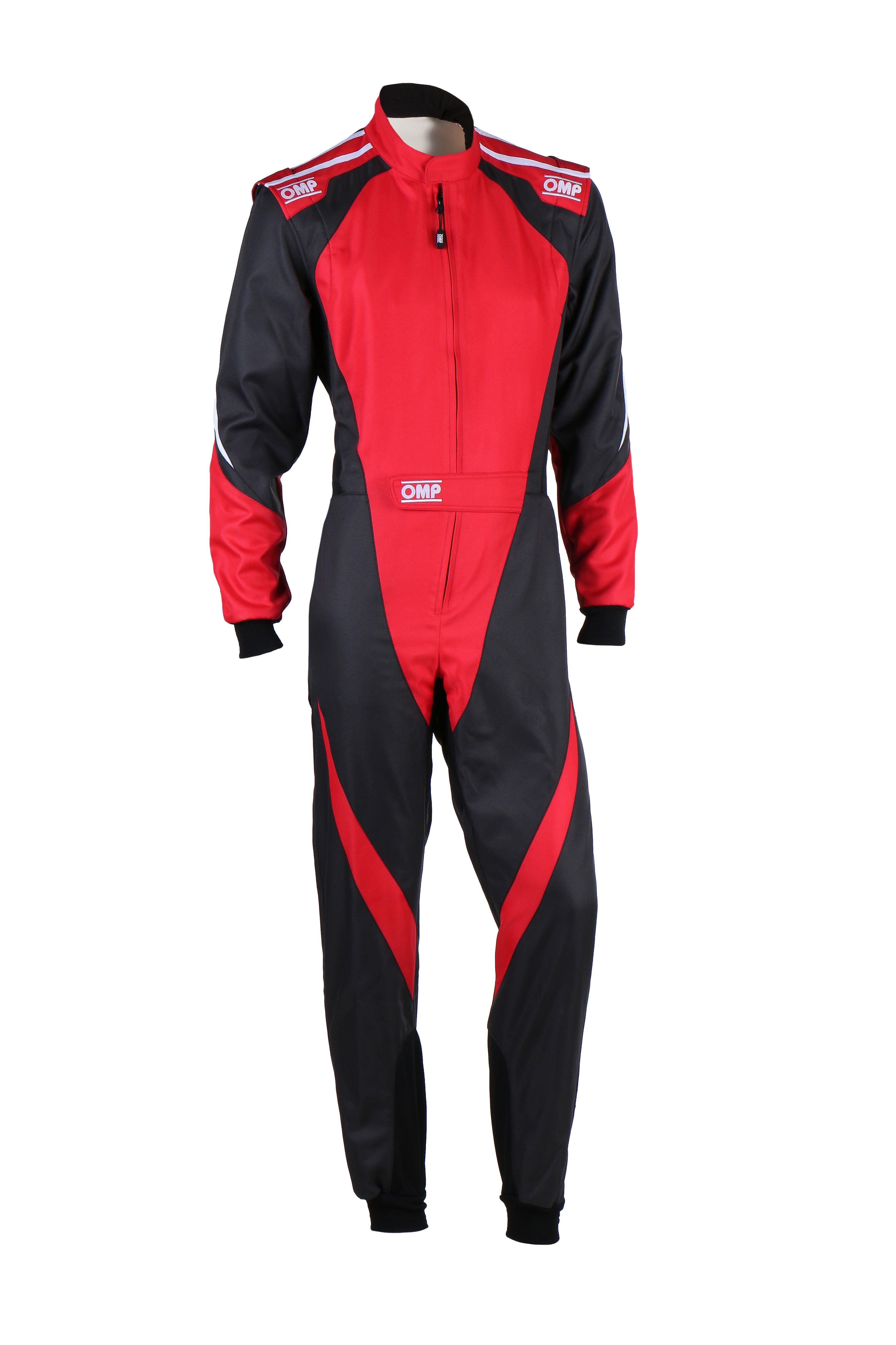 TRAJE DE CARRERAS KARTING OMP KS-3X FIA 8877-2022 (ADULTO) NEGRO / ROJO TALLA 58 - OMP original APEXCORSE imagen 1