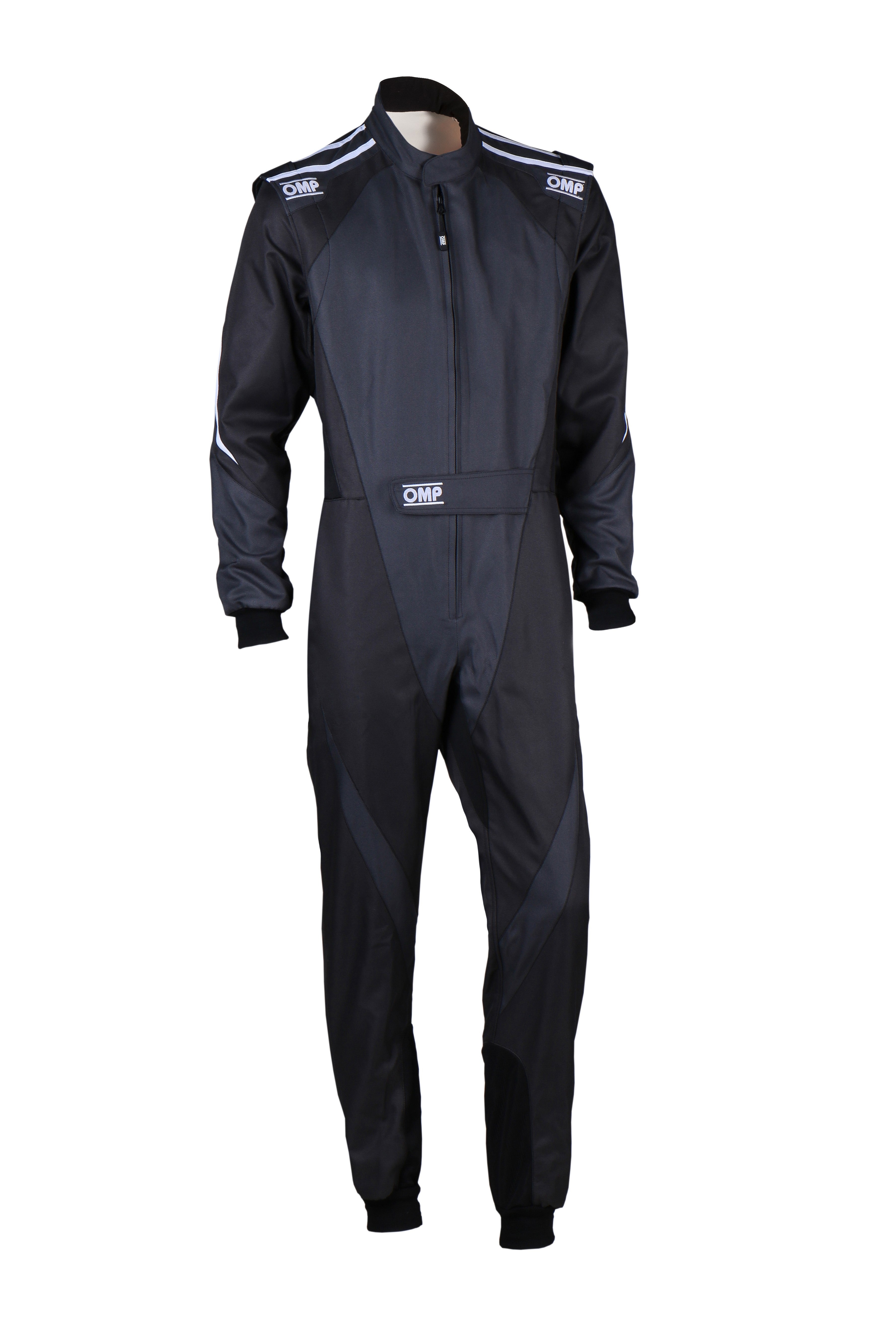 TRAJE DE CARRERAS KARTING OMP KS-3X FIA 8877-2022 (ADULTO) NEGRO / ANTRACITA TALLA 58 - OMP original APEXCORSE imagen 1