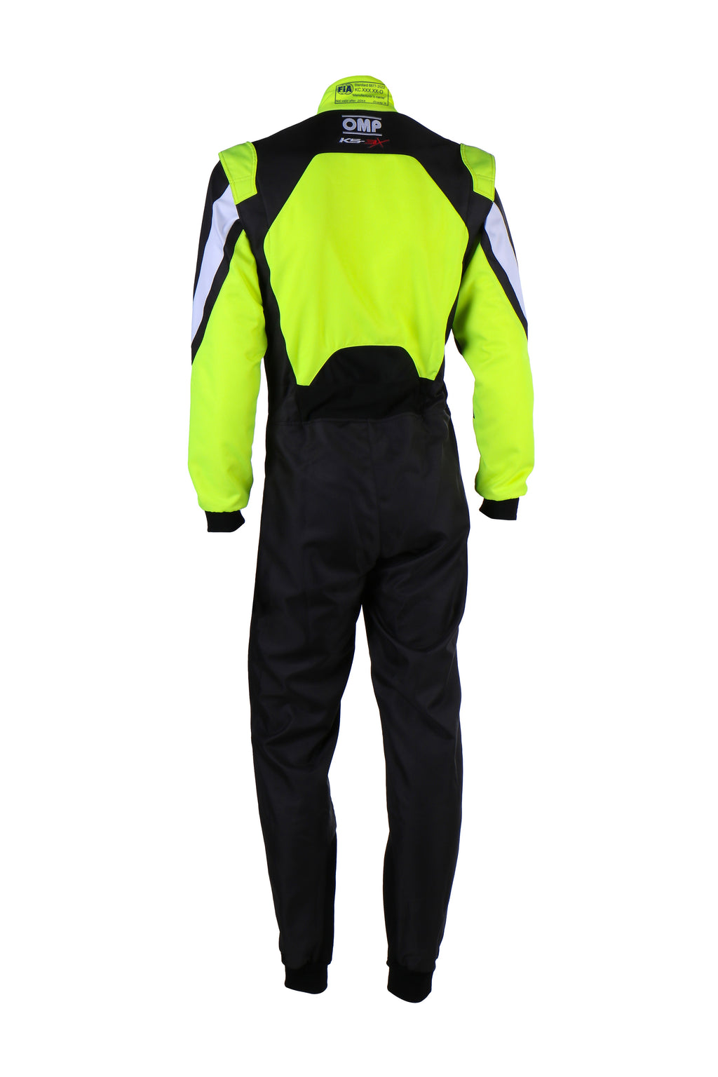 TRAJE DE CARRERAS KARTING OMP KS-3X FIA 8877-2022 (ADULTO) NEGRO / AMARILLO FLUOR TALLA 54 - OMP original APEXCORSE imagen 2