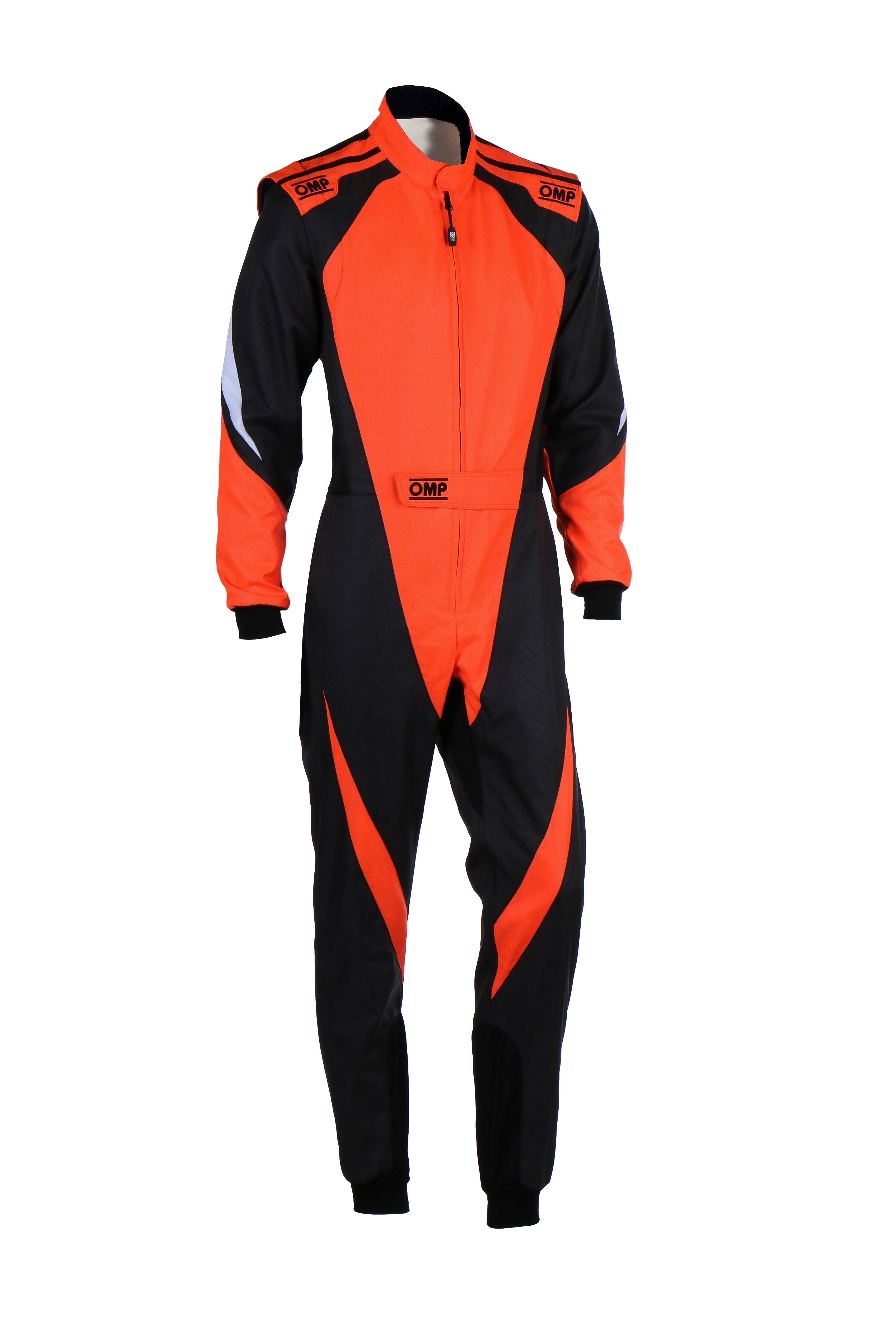 TRAJE DE CARRERAS KARTING OMP KS-3X FIA 8877-2022 (ADULTO) NEGRO / NARANJA FLUOR TALLA 46 - OMP original APEXCORSE imagen 1