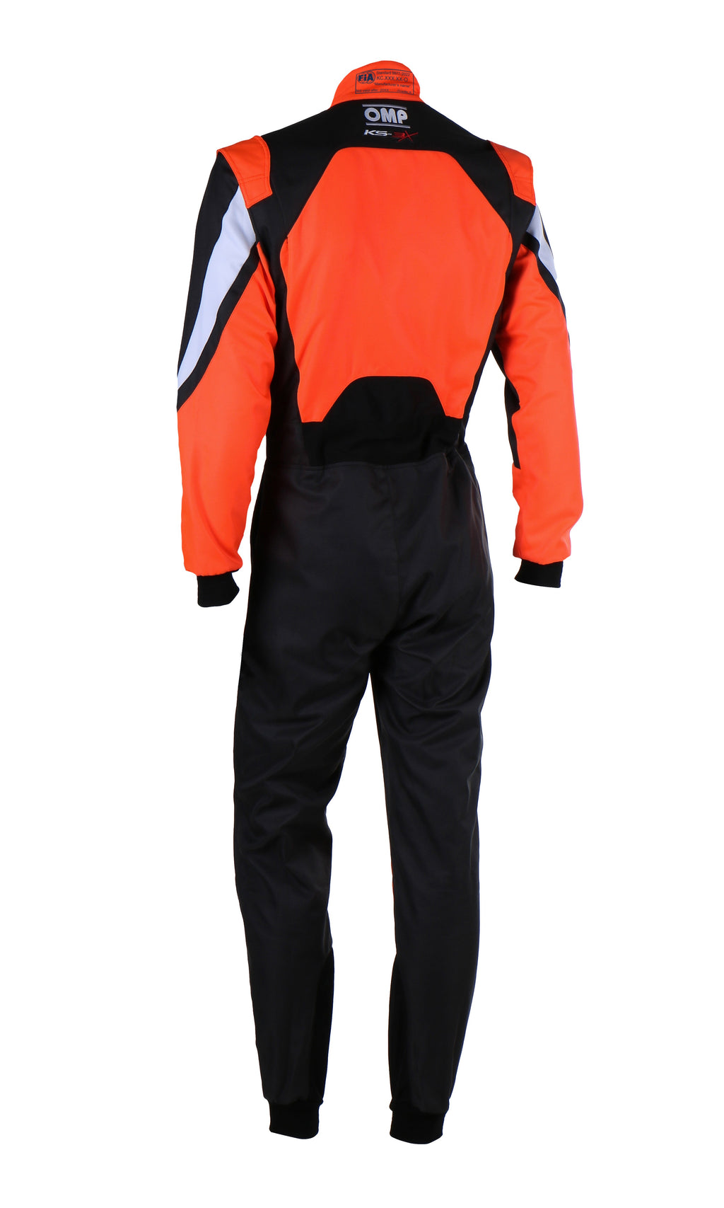 TRAJE DE CARRERAS KARTING OMP KS-3X FIA 8877-2022 (ADULTO) NEGRO / NARANJA FLUOR TALLA 48 - OMP original APEXCORSE imagen 2