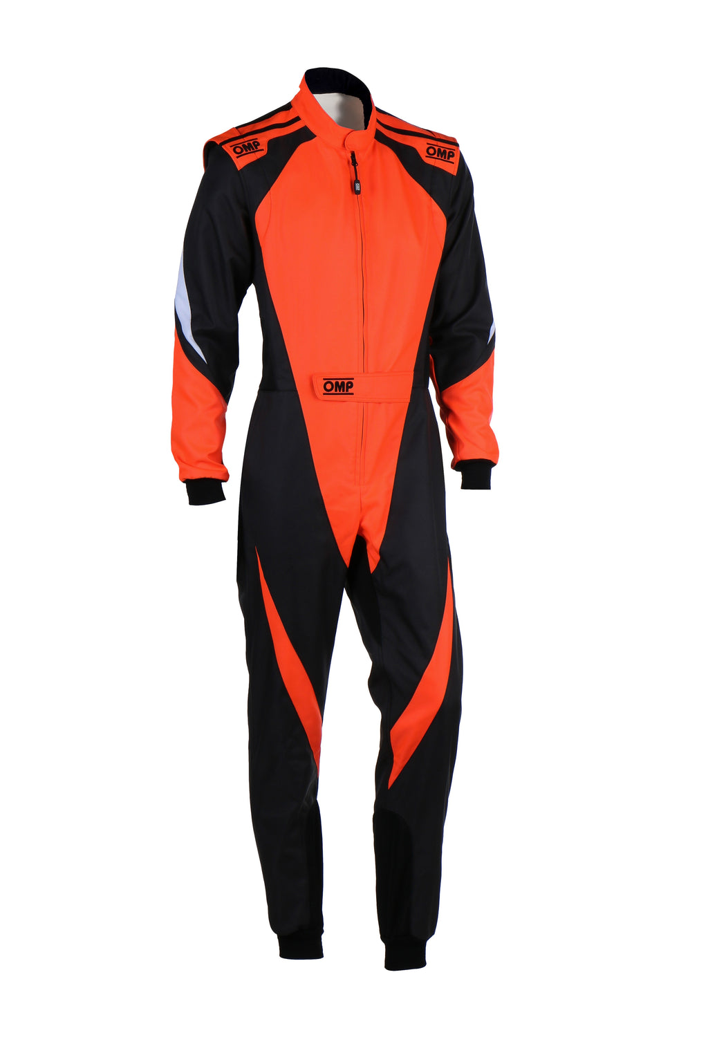 TRAJE DE CARRERAS KARTING OMP KS-3X FIA 8877-2022 (ADULTO) NEGRO / NARANJA FLUOR TALLA 54 - OMP original APEXCORSE imagen 1