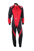 TRAJE DE CARRERAS KARTING OMP KS-3X FIA 8877-2022 (NIÑO) NEGRO / ROJO TALLA 120 - OMP original APEXCORSE imagen 1