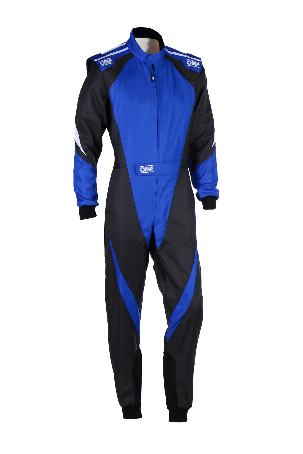 TRAJE DE CARRERAS KARTING OMP KS-3X FIA 8877-2022 (NIÑO) NEGRO / AZUL TALLA 160 - OMP original APEXCORSE imagen 1