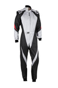 TRAJE DE CARRERAS KARTING OMP KS-3X FIA 8877-2022 (NIÑO) GRIS / NEGRO TALLA 160 - OMP original APEXCORSE imagen 1