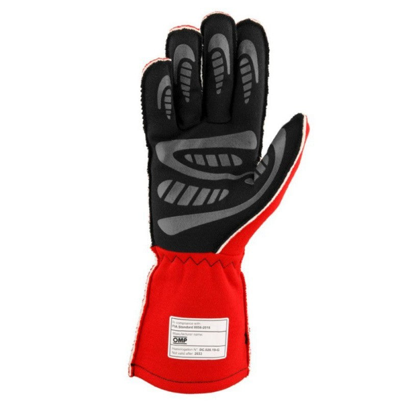 GUANTES OMP FIRST FIA 8856-2018 MY2025 ROJO TALLA S - OMP original APEXCORSE imagen 3