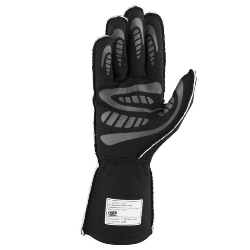 GUANTES OMP FIRST FIA 8856-2018 MY2025 NEGRO / FLUO AMARILLO TALLA L - OMP original APEXCORSE imagen 3