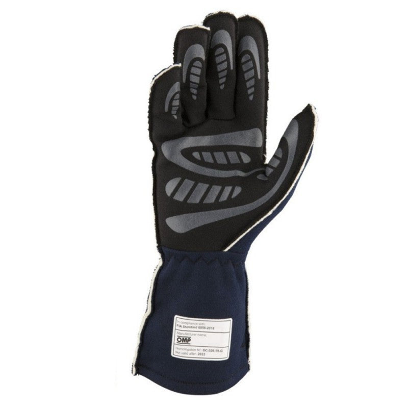 GUANTES OMP FIRST FIA 8856-2018 MY2025 NAVY AZUL / TIFFANY TALLA M - OMP original APEXCORSE imagen 3