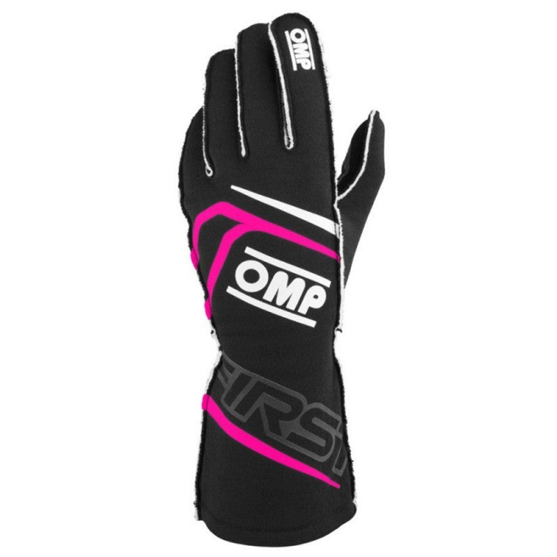 GUANTES OMP FIRST FIA 8856-2018 MY2025 NEGRO / FUCSIA TALLA XS - OMP original APEXCORSE imagen 2