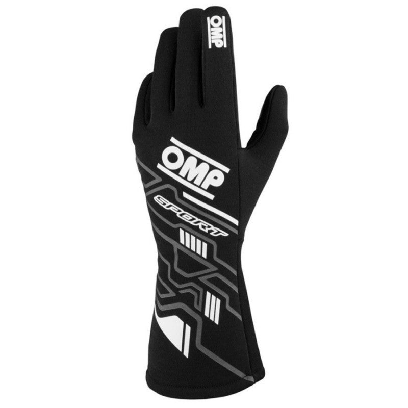 GUANTES OMP SPORT FIA 8856-2018 MY2025 NEGRO / BLANCO TALLA XS - OMP original APEXCORSE imagen 2