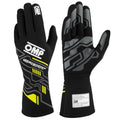 GUANTES OMP SPORT FIA 8856-2018 MY2025 NEGRO / FLUO AMARILLO TALLA XL - OMP original APEXCORSE imagen 1