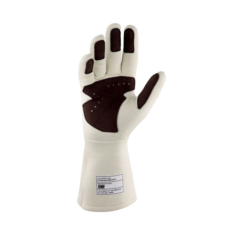 GUANTES OMP DIJON FIA 8856-2018 MY2025 CREMA TALLA M - OMP original APEXCORSE imagen 2