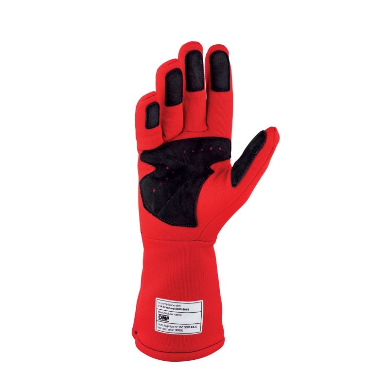GUANTES OMP DIJON FIA 8856-2018 MY2025 ROJO TALLA L - OMP original APEXCORSE imagen 2