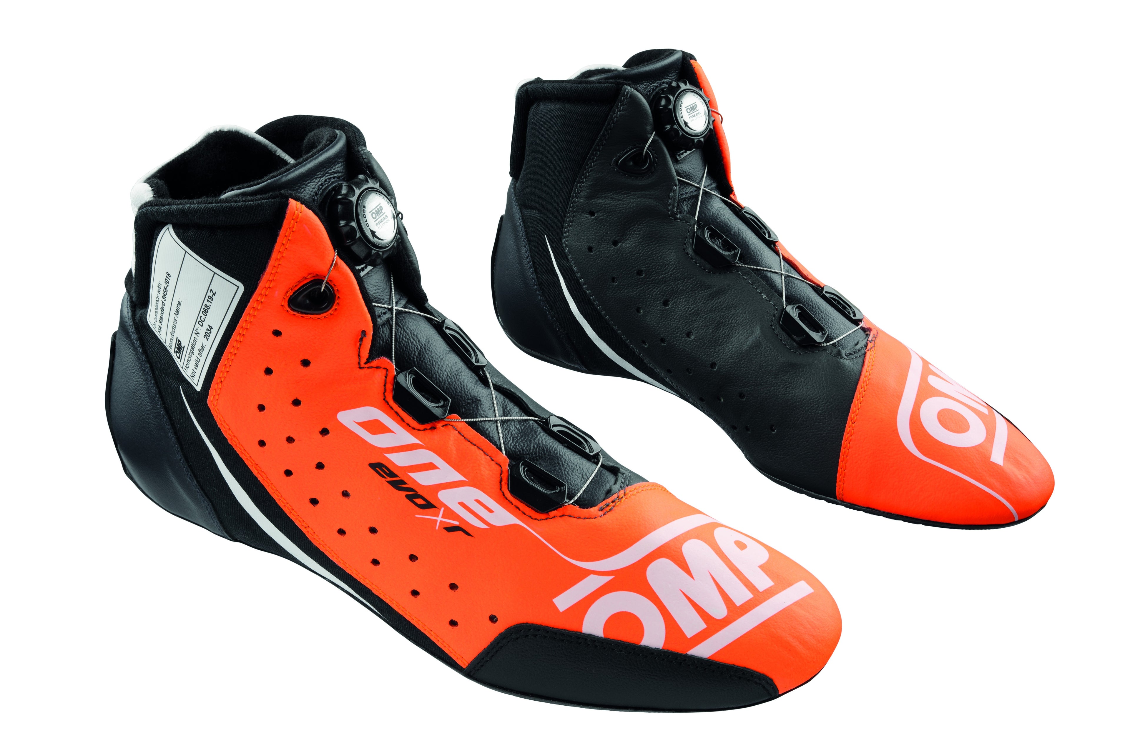 ZAPATILLAS OMP ONE EVO XR FIA 8856-2018 NARANJA / ANTRACITA TALLA 46 - OMP original APEXCORSE imagen 1