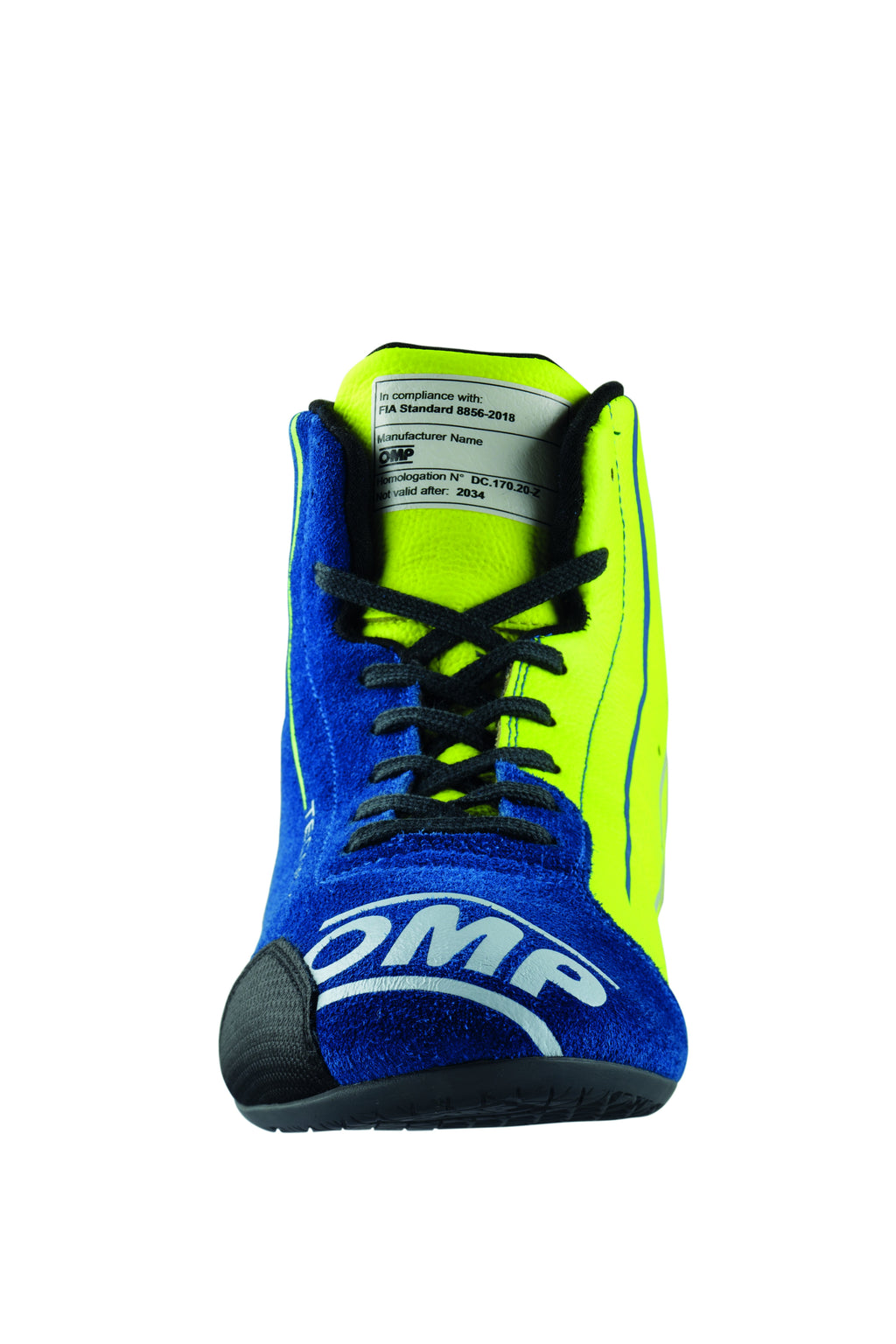 ZAPATILLAS OMP TECNICA MY2025 FIA 8856-2018 AZUL / AMARILLO TALLA 42 - OMP original APEXCORSE imagen 3