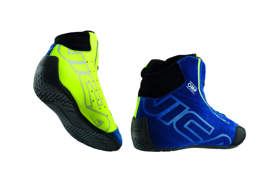 ZAPATILLAS OMP TECNICA MY2025 FIA 8856-2018 AZUL / AMARILLO TALLA 43 - OMP original APEXCORSE imagen 2