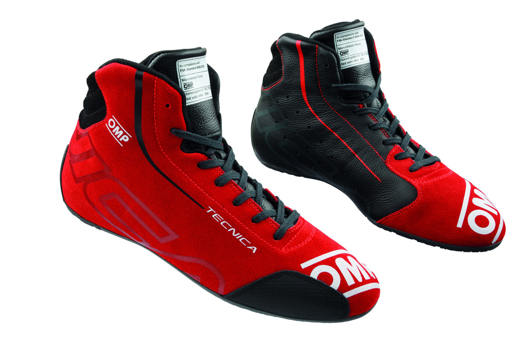 ZAPATILLAS OMP TECNICA MY2025 FIA 8856-2018 NEGRO / RED TALLA 38 - OMP original APEXCORSE imagen 1