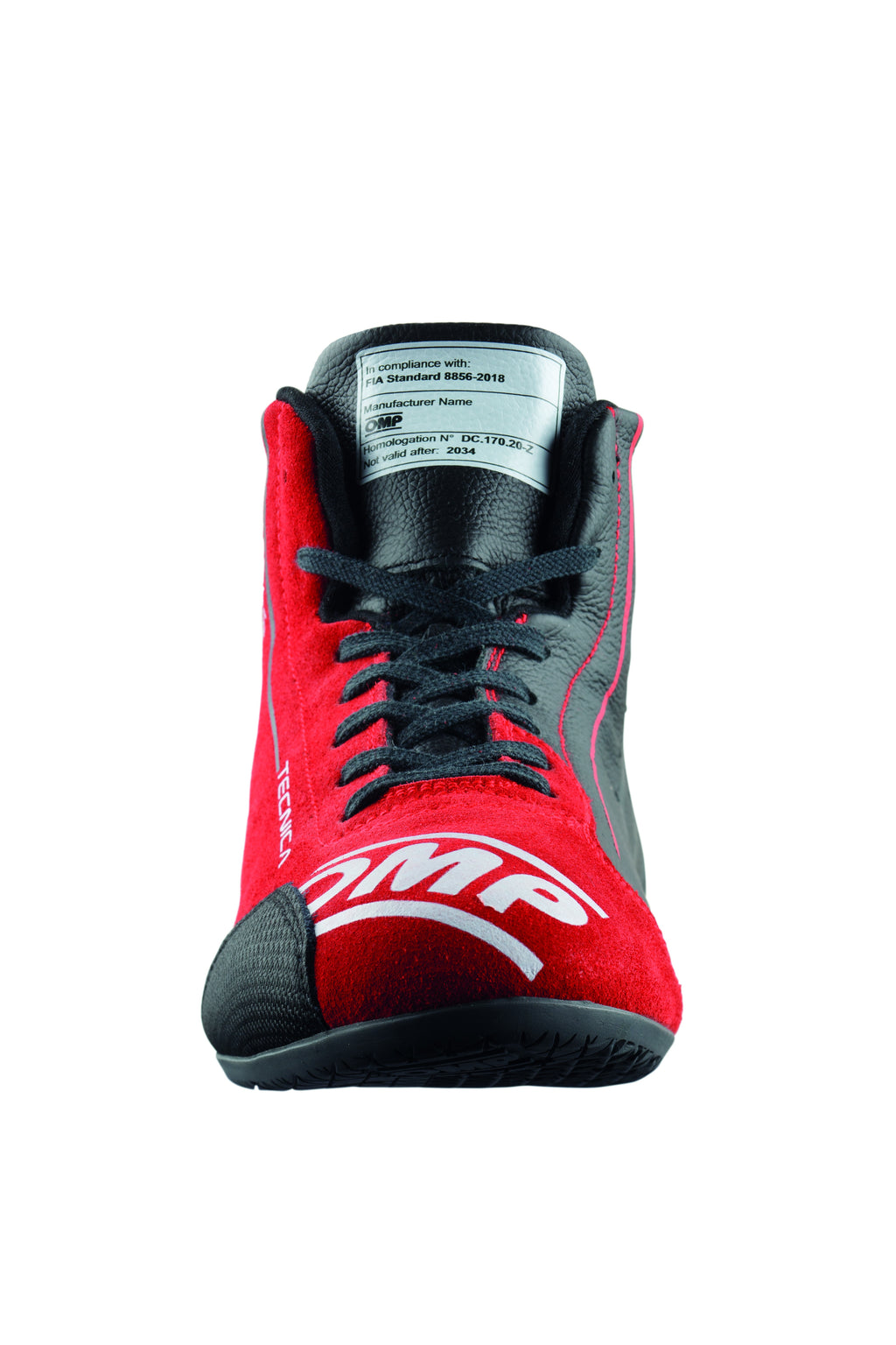ZAPATILLAS OMP TECNICA MY2025 FIA 8856-2018 NEGRO / RED TALLA 44 - OMP original APEXCORSE imagen 3