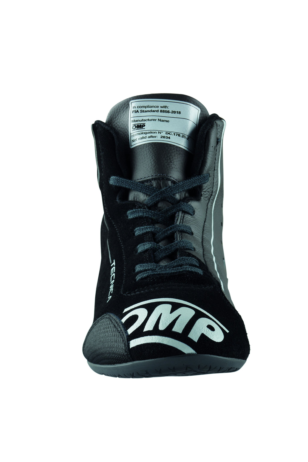 ZAPATILLAS OMP TECNICA MY2025 FIA 8856-2018 NEGRO / ANTRACITA TALLA 46 - OMP original APEXCORSE imagen 3