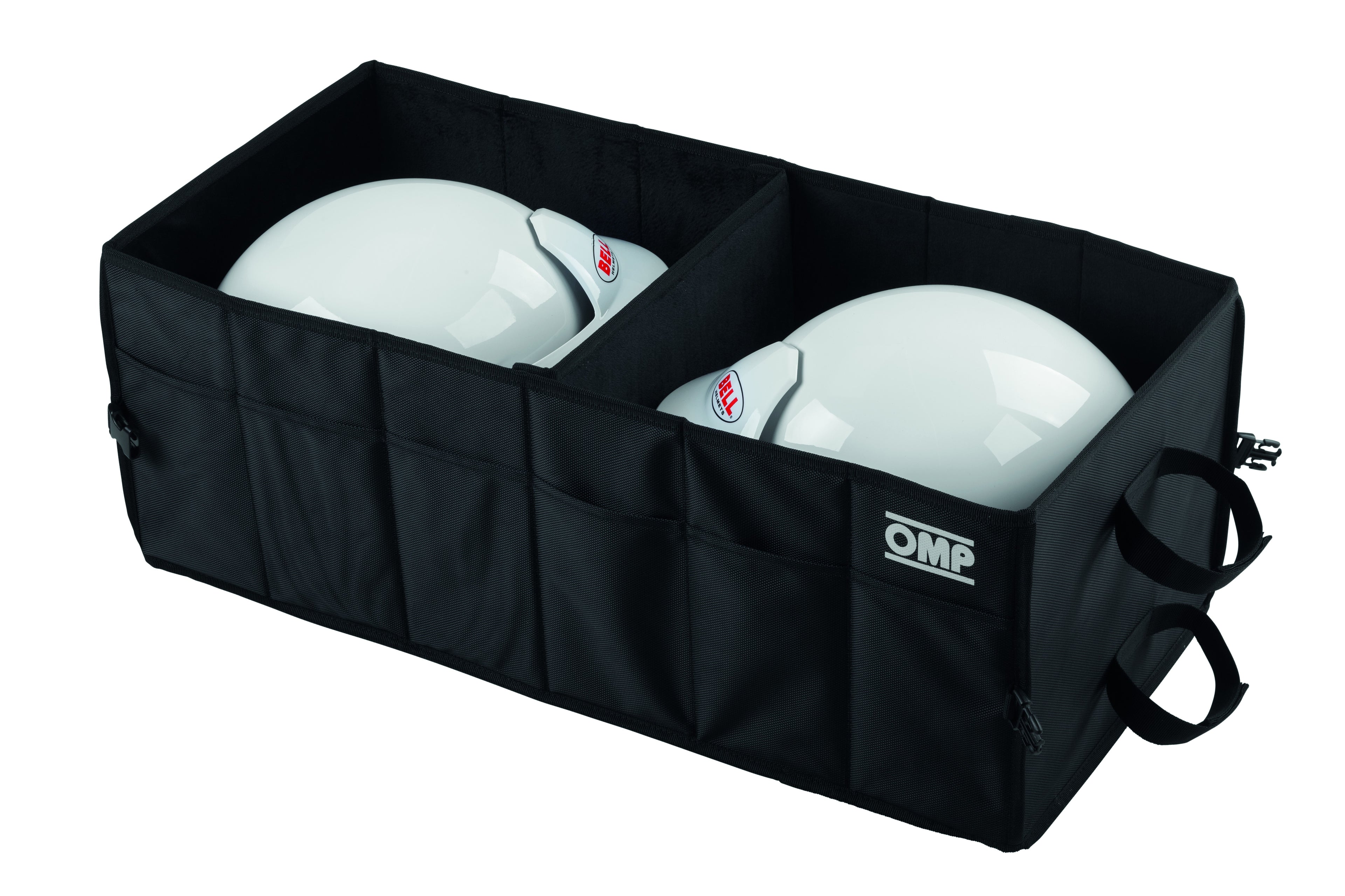 PORTA CASCO OMP PLEGABLE NEGRA - OMP original APEXCORSE imagen 1